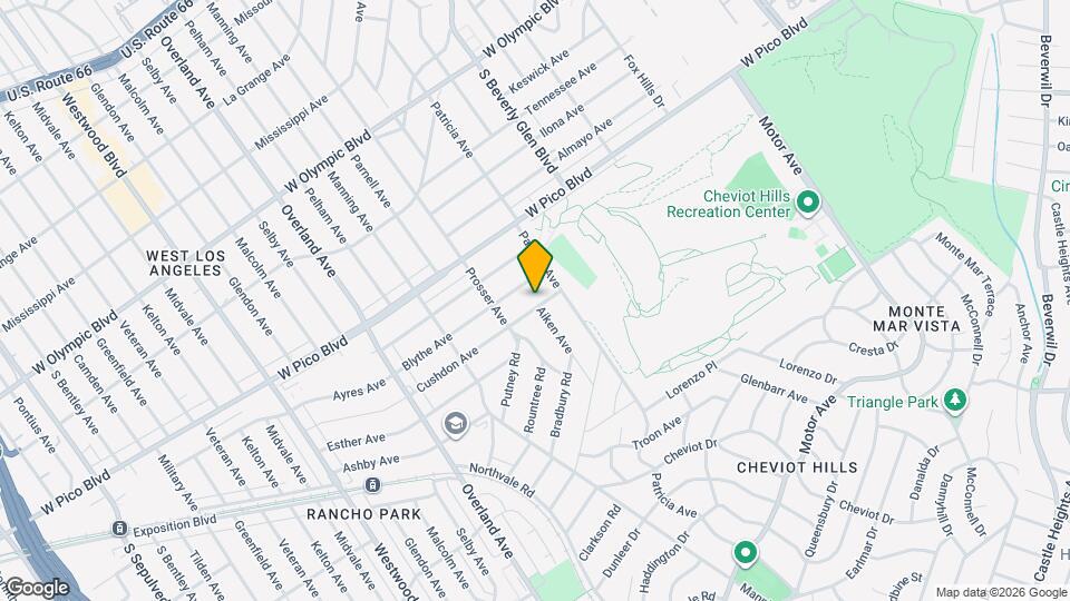 10521 Cushdon Ave Map and Location Details