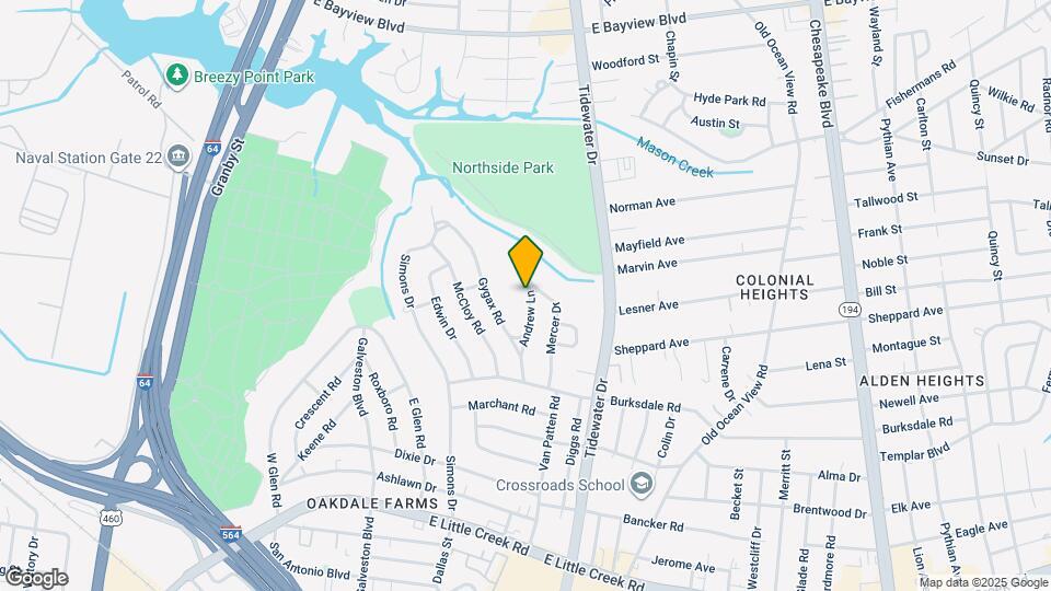 8231 Andrew Ln Map and Location Details