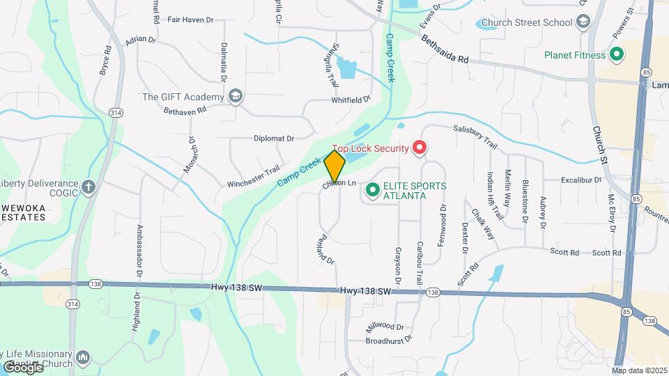 7313 Penland Dr Map and Location Details