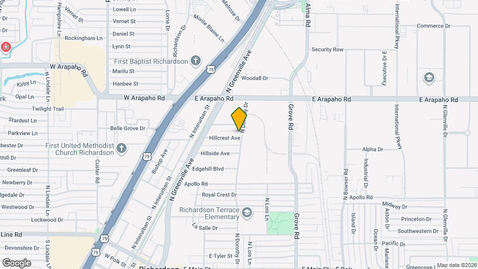 323 Hillcrest Ave Map and Location Details