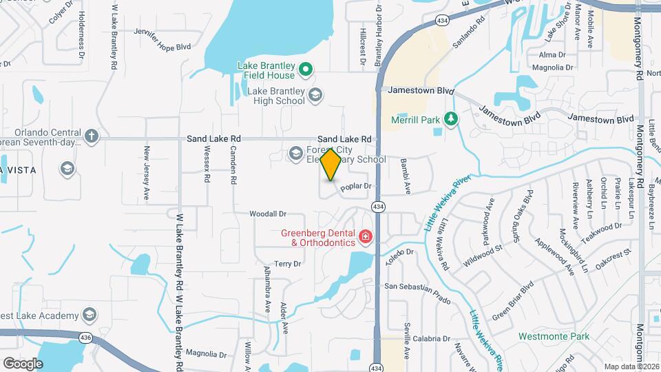 802 Gullberry Ln Map and Location Details