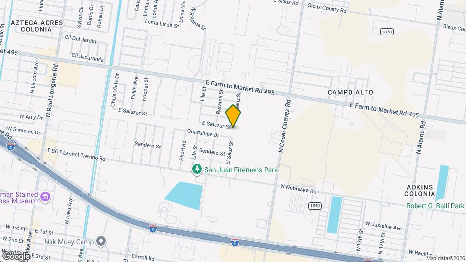 927 E Salazar St Map and Location Details