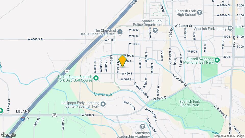 1123 W 400 S Map and Location Details