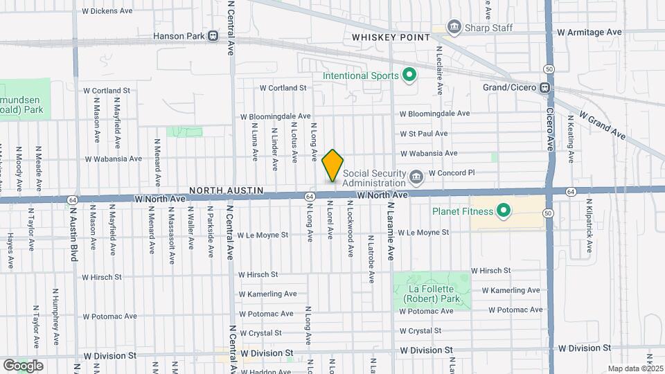 1606 N Lorel Ave Map and Location Details