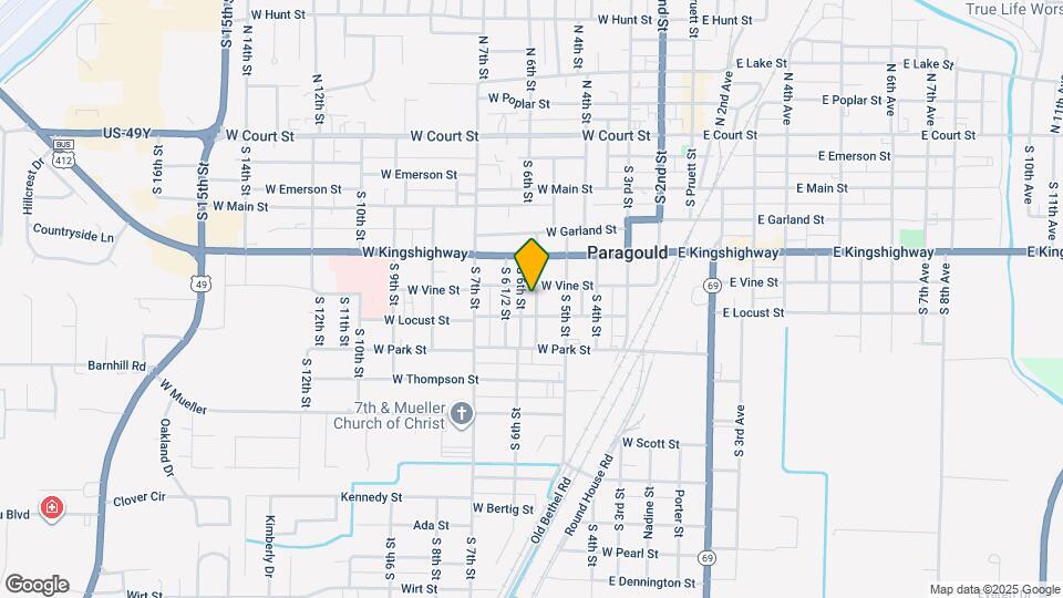 608 S 6th St Map and Location Details