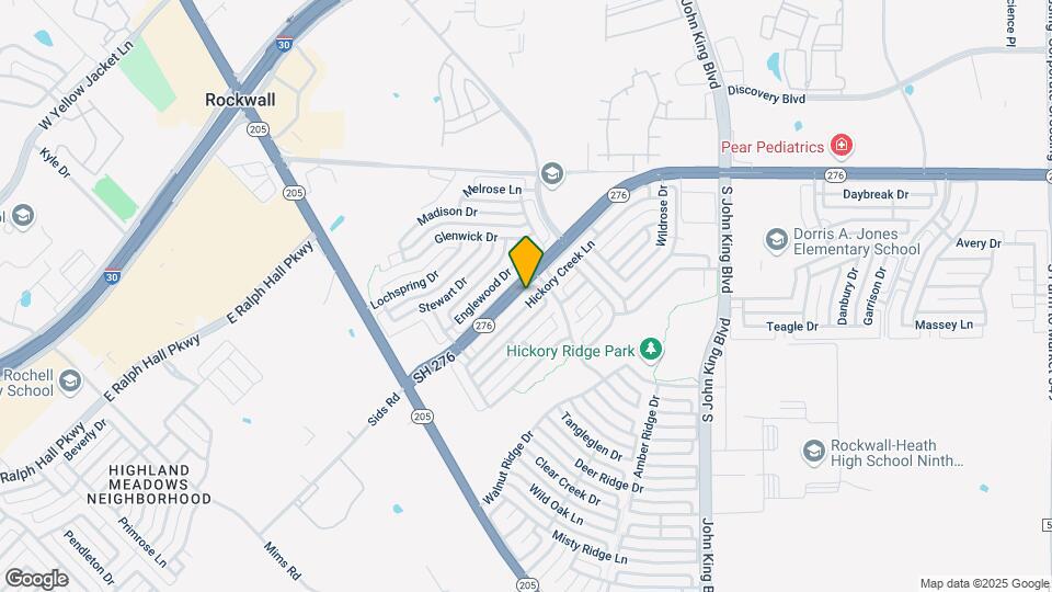 1506 Hickory Creek Ln Map and Location Details