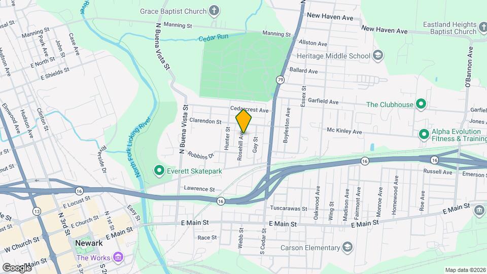 222 Rosehill Ave Map and Location Details