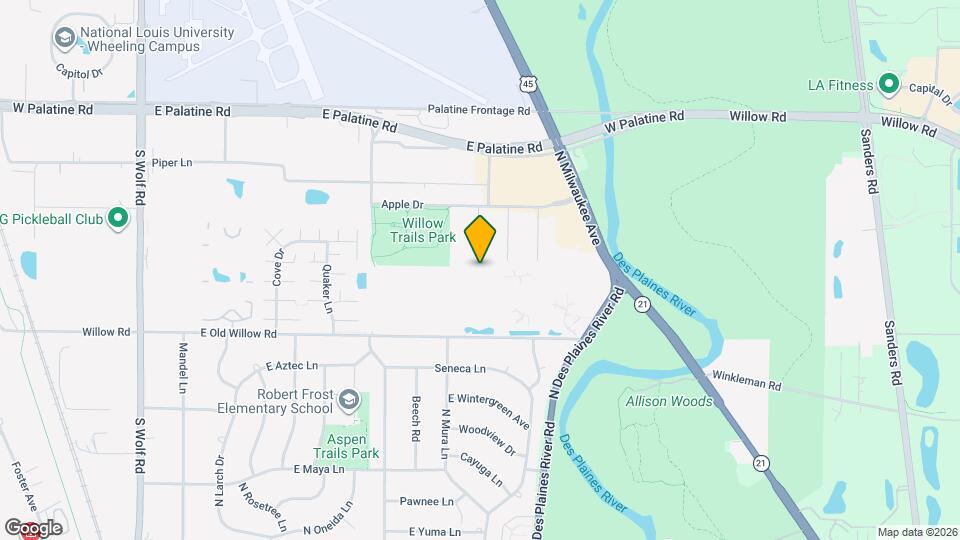 870 E Old Willow Rd, Unit 262 Map and Location Details