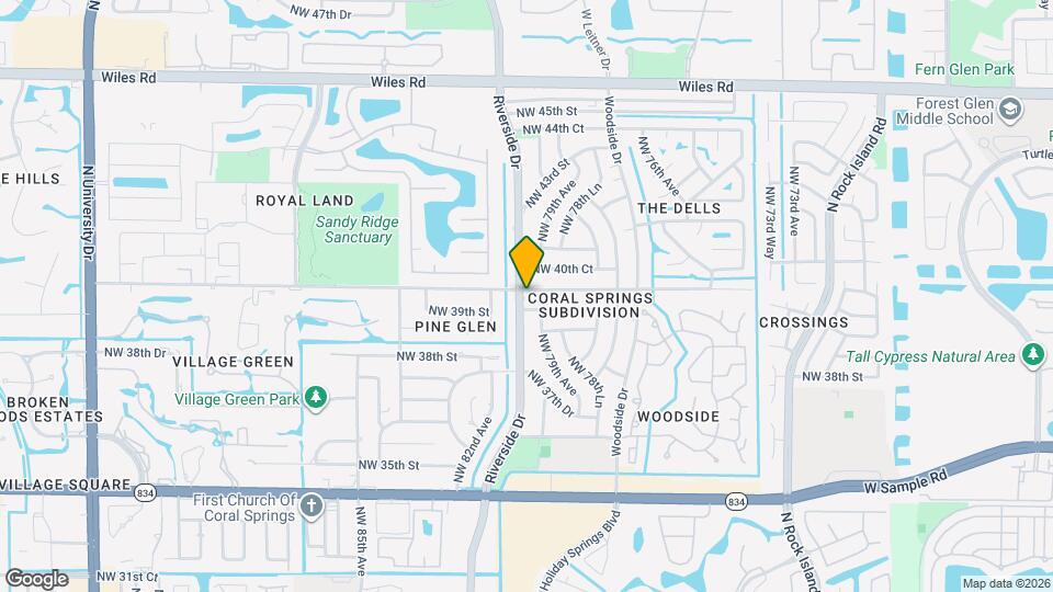 7826 NW 40th St Map and Location Details