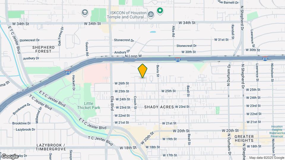 1413 W 26th St Map and Location Details