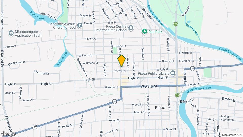 650 W Ash St Map and Location Details