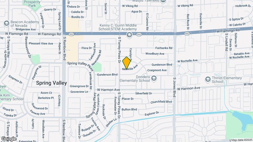 6447 Newville Ave Map and Location Details