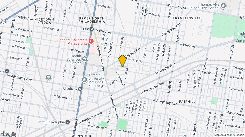 1013 W Ontario St, Unit 1st Fl Mapa y Detalles de la Ubicación