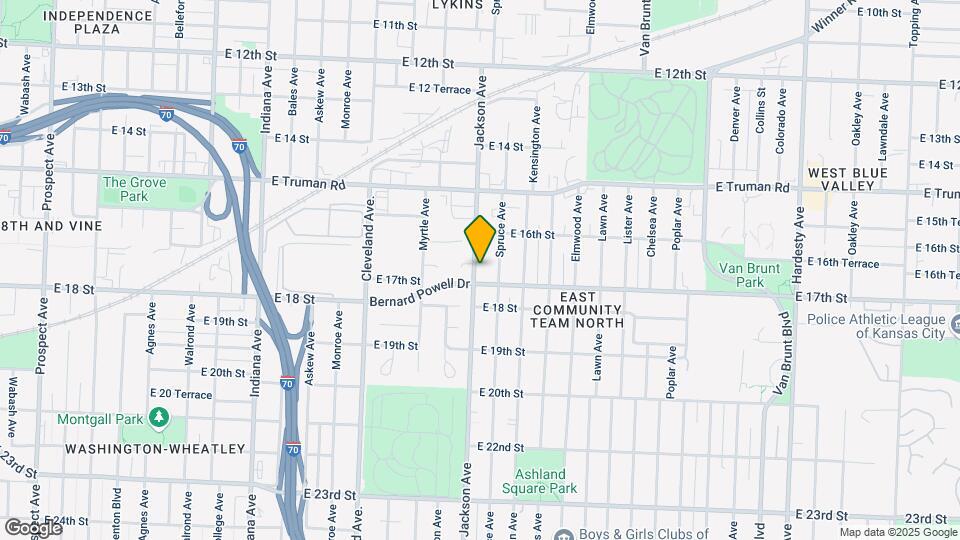 1631 Jackson Ave Map and Location Details