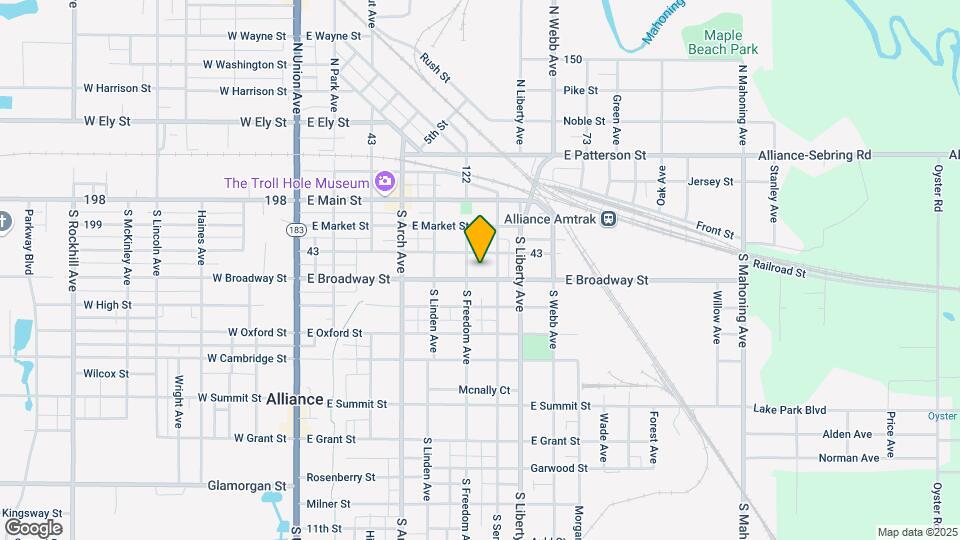 508 E Broadway St Map and Location Details