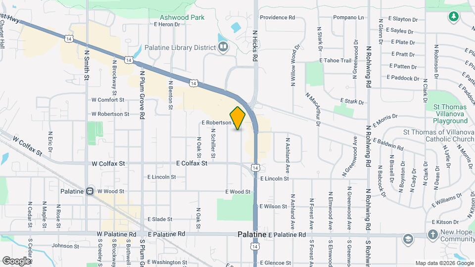 324 N Schubert St Map and Location Details