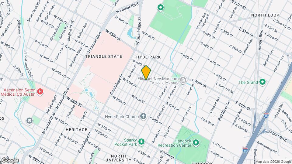 4213 Avenue C Mapa y Detalles de la Ubicación