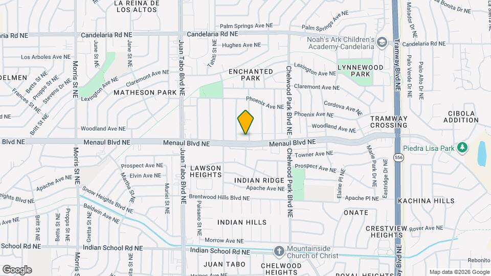 11715 Menaul Blvd NE Mapa y Detalles de la Ubicación