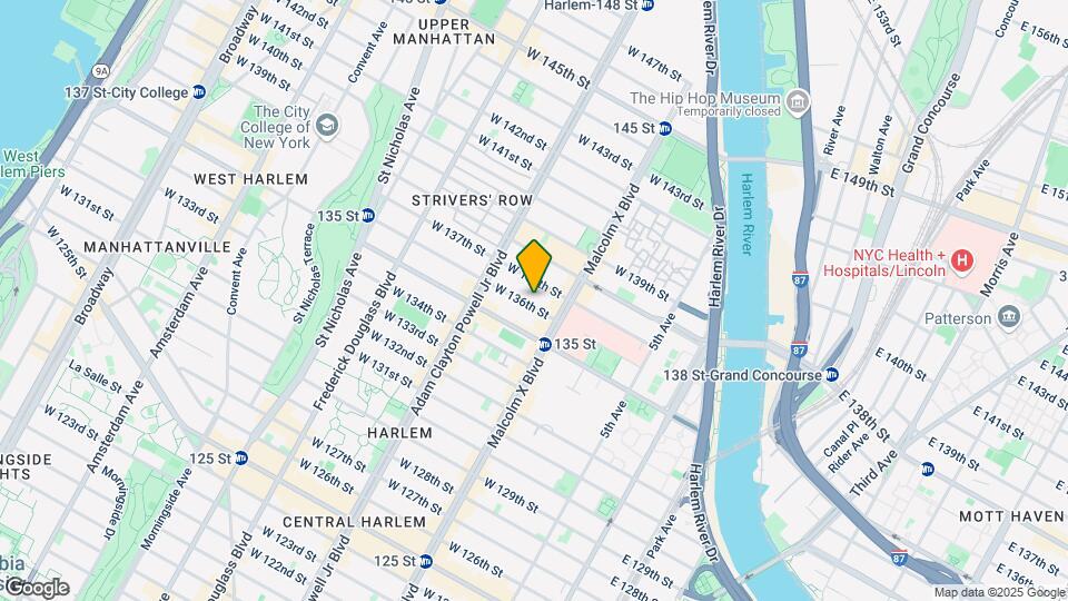 121 W 136th St Map and Location Details