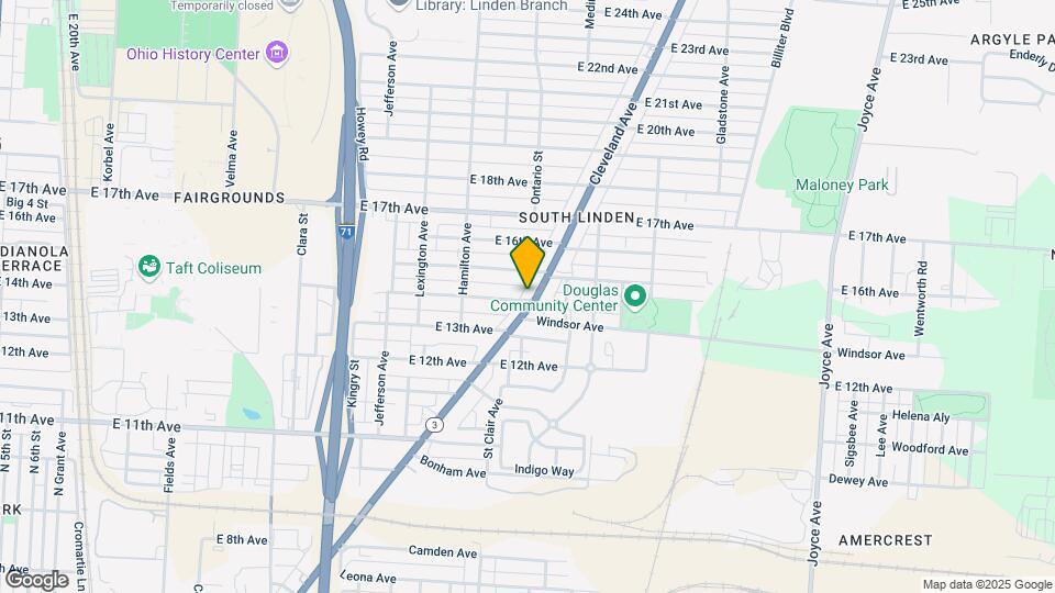 1585 Cleveland Ave Map and Location Details