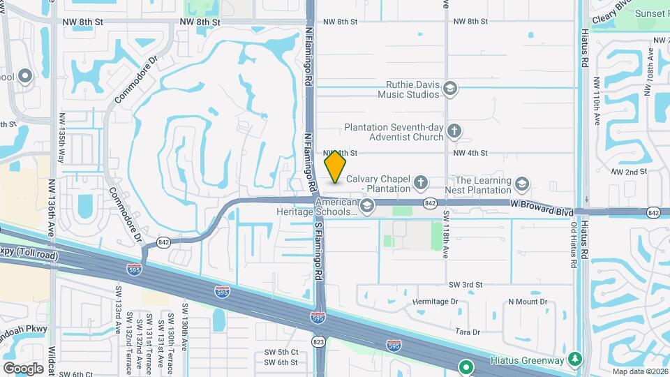12321 NW 1st St Map and Location Details