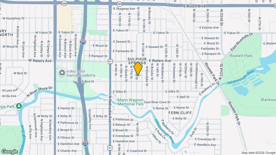 8209 1/2 N 12th St Map and Location Details