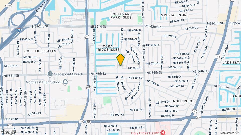 5631 NE 16th Ave Map and Location Details