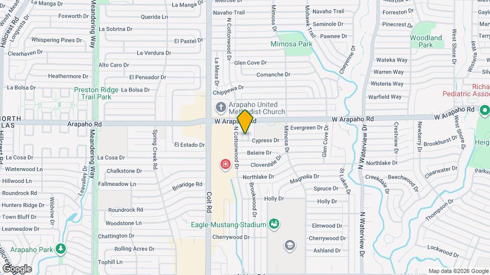 1001 Cardinal Ln Map and Location Details