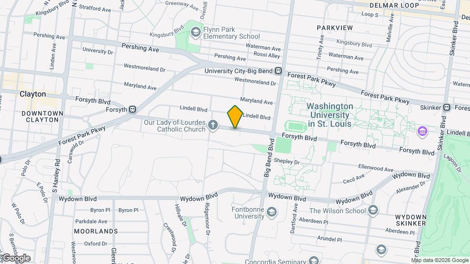 7106 Forsyth Blvd, Unit 1E Mapa y Detalles de la Ubicación