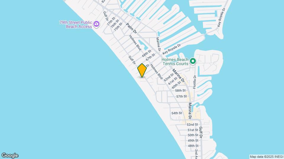 6406 Gulf Dr Map and Location Details