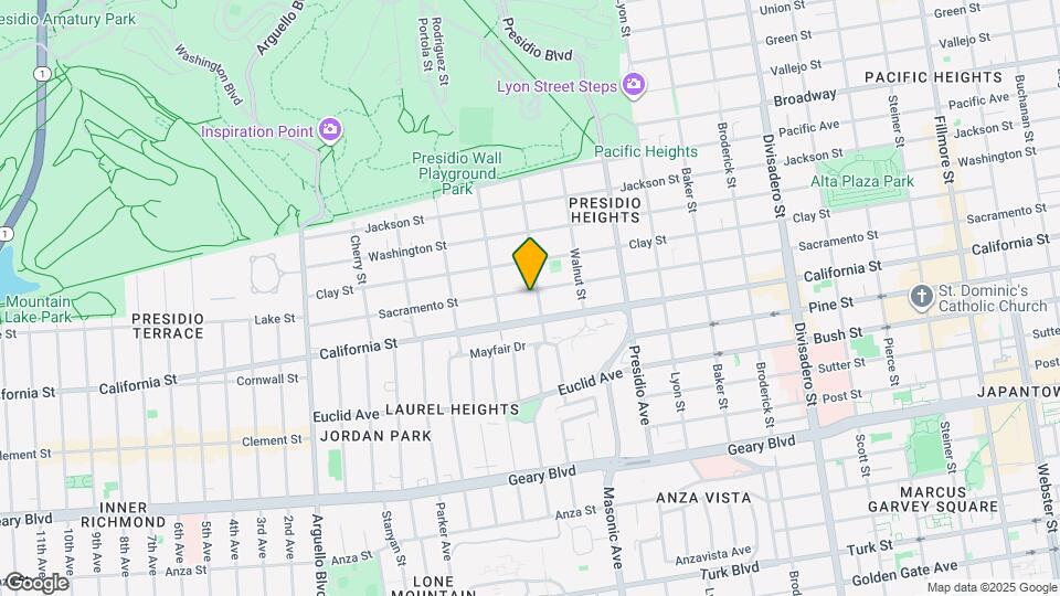 3515 Sacramento St Map and Location Details