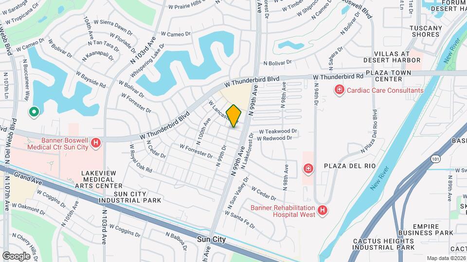 13227 N 99th Dr Map and Location Details