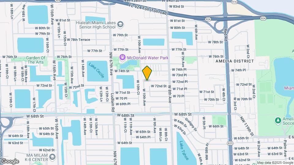 974 W 72nd Pl Mapa y Detalles de la Ubicación
