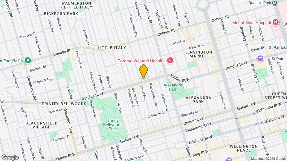 828 Dundas St W Map and Location Details