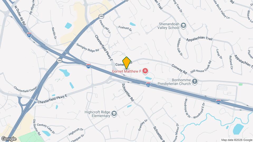 Chesterfield Villas Map and Location Details