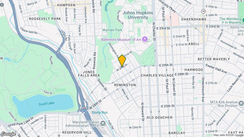 315 W 30th St Map and Location Details