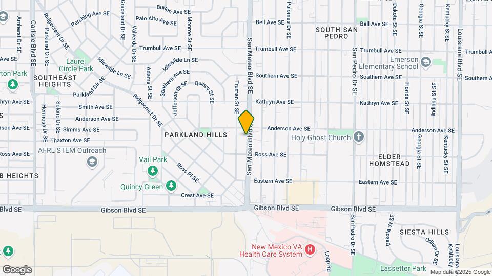 1217 San Mateo Blvd SE Map and Location Details