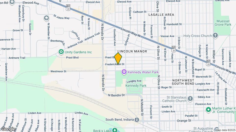 2914 Frederickson St Map and Location Details