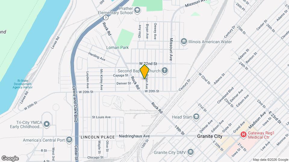 2029 Bryan Ave, Unit 2029 Bryan -downstairs Map and Location Details