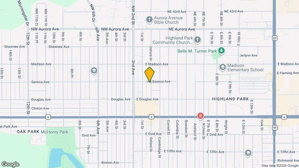 3840 Oxford St Mapa y Detalles de la Ubicación