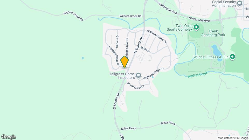 201 Highland Ridge Dr Map and Location Details