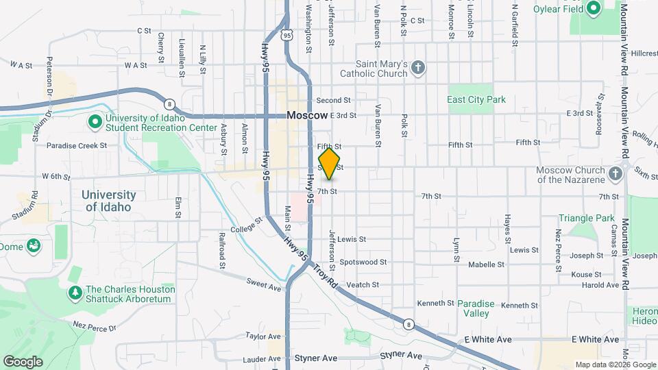 621 S Jefferson St Map and Location Details