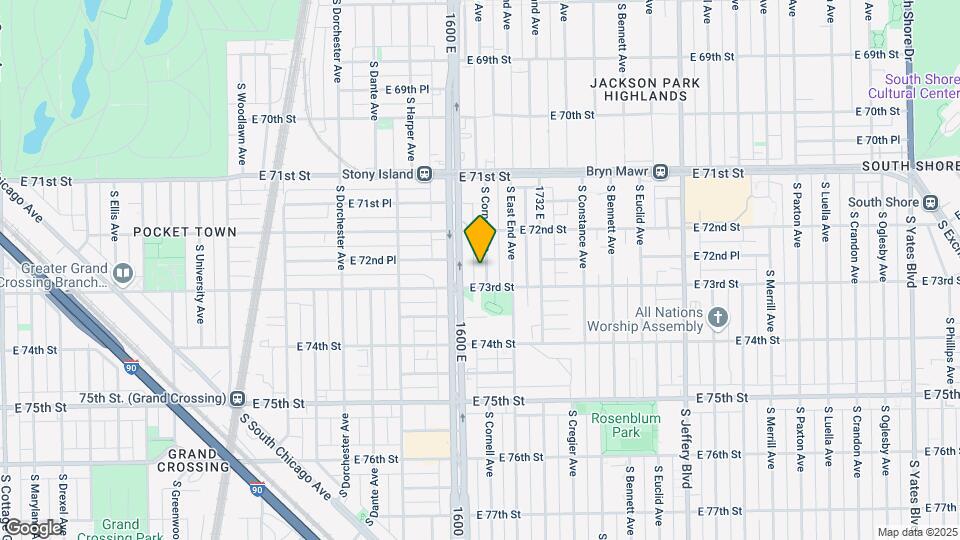 7240 S Cornell Ave Map and Location Details
