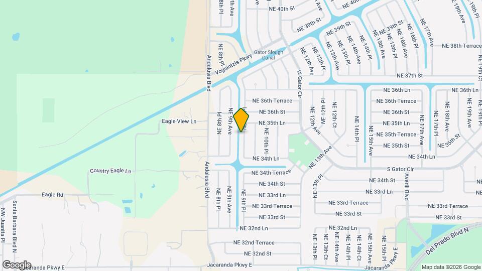 3464 NE 9th Pl Map and Location Details