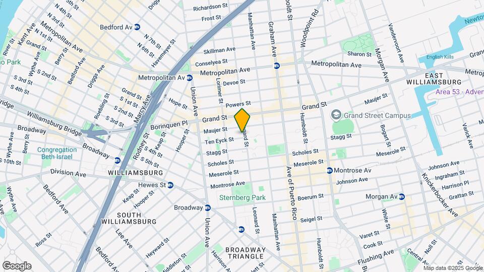185 Leonard St Mapa y Detalles de la Ubicación