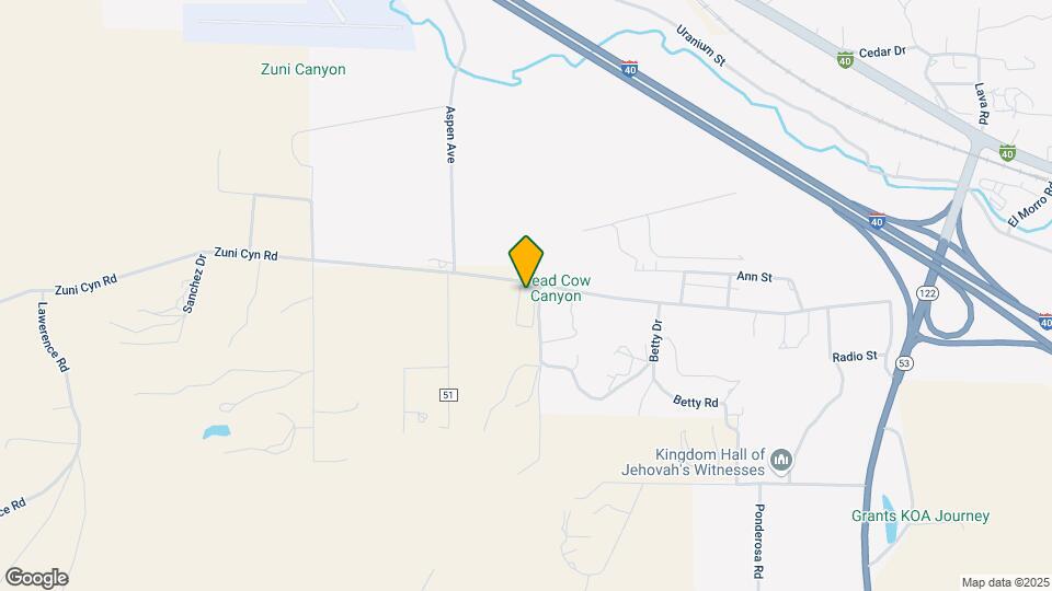 1200 Zuni Canyon Rd Map and Location Details