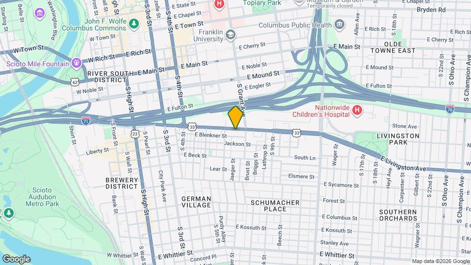 323 E Livingston Ave Map and Location Details