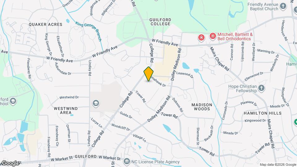 524 College Rd, Unit 104 Map and Location Details