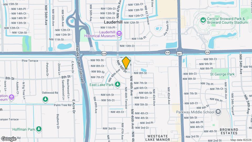 4703 NW 9th Dr Map and Location Details