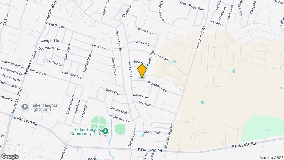 1609 Pontotoc Map and Location Details